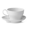 Royal Copenhagen 1026456 White Elements Cup & Saucer, 9.2 fl
