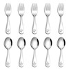 TeamFar 10 Pieces Toddler Utensils, Stainless Steel Kids Silverware Small