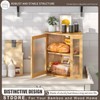STDDRE Corner Bread Box Kitchen Countertop Extra Large Capacity Farmhouse