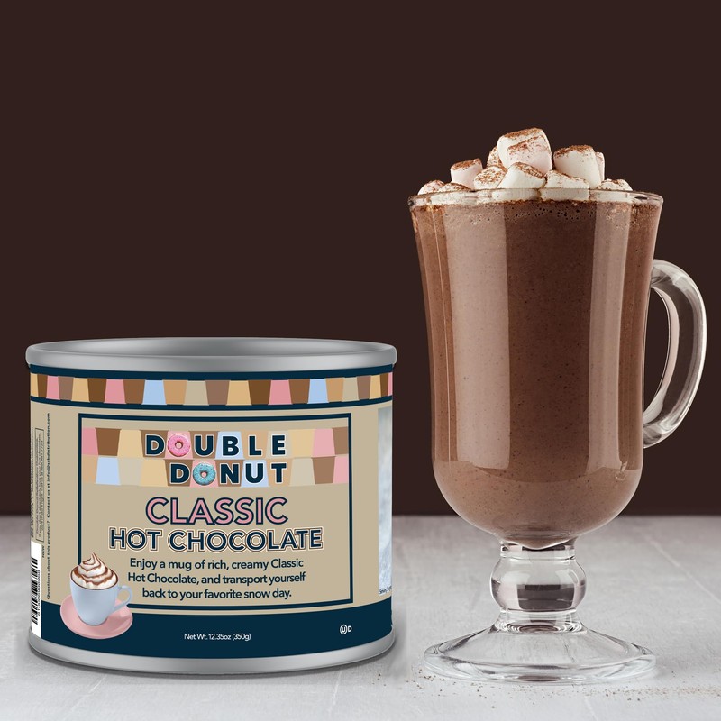 Double Donut Classic Bulk Hot Chocolate Mix, Rich Hot Cocoa