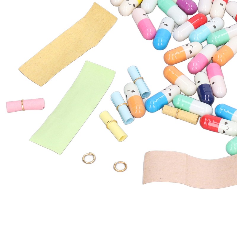 370Pcs Message Capsules Deliver Message Cute Patterns Cute Love Capsules