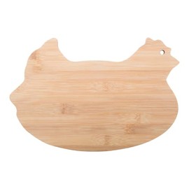 Set of 2 Chopping Boards, Breakfast Boards, Certified According to (EC) No 1935/2004 in 4 Designs Chicken, Pig, Cow, Fir (Chicken)