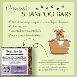 Project Sudz Gentle All Natural Dog Shampoo for Dry Coat for Sensitive Skin | Bar Shampoo for Dogs | Organic Dog Shampoo Sensitive Skin | Lavender (2)
