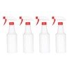 PATIKIL 500ml/16oz Plastic Spray Bottles, 4pcs Adjustable Nozzle Leak Proof