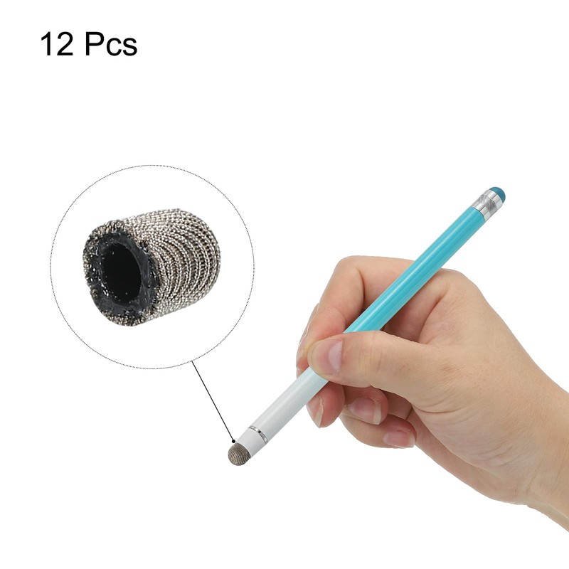 MECCANIXITY 12pcs 5mm Stylus Pen Fine Tips Conductive Fiber Capacitive