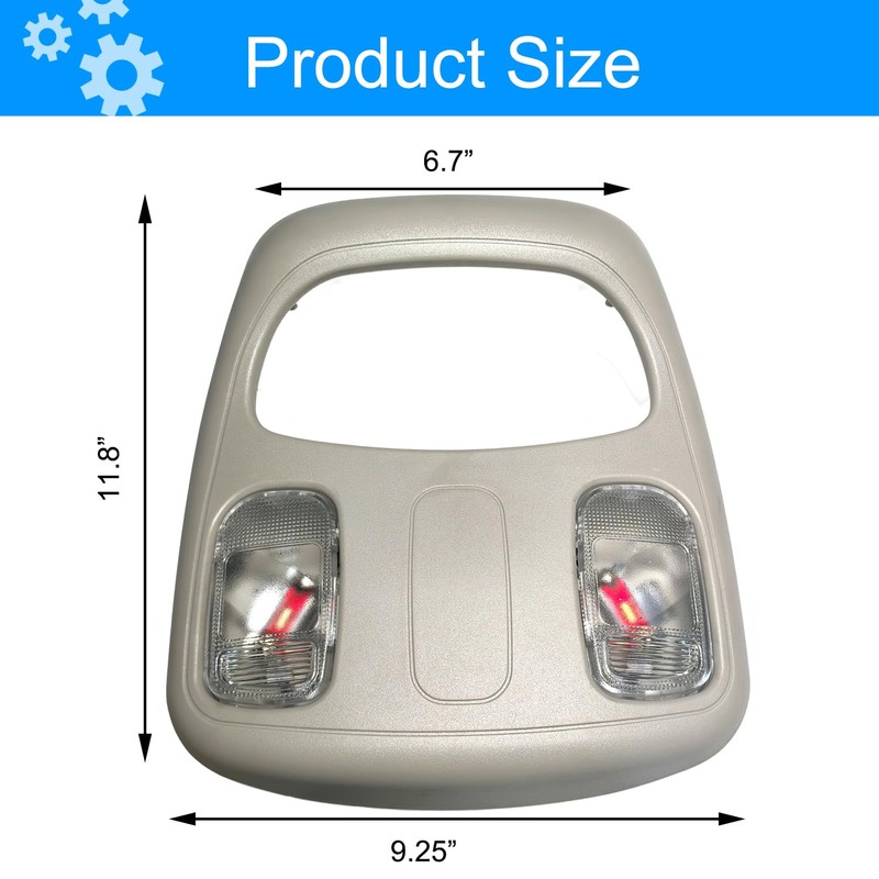 XCZBX Upgraded Overhead Console Dome Map LED Reading Light Lamp