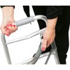 Walker Folding Deluxe 2 Button with Front 5" Wheels, Adjustable
