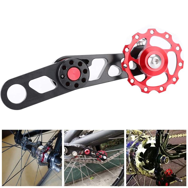 Chain Stabilizer Folding Rear Derailleur Chains Single Speed Adjuster Accessory-Single