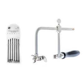 SE 2-in-1 Professional Jeweler's Saw Frame with 144 Assorted Saw Blades - 81973SB2