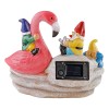 Solar-Powered Garden Gnomes and Flamingo Lantern Set with Mushroom Lights,