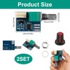 2Pack PWM Fan Speed Controller, drehzahlregler 12v, DC 0-12V 4