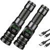 MC-ELIN Rechargeable Flashlights High Lumens 10000 Long Distance, Super Bright