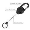 Mecool 2 Pcs Retractable Badge Holders Hard Plastic Extendable Lanyard