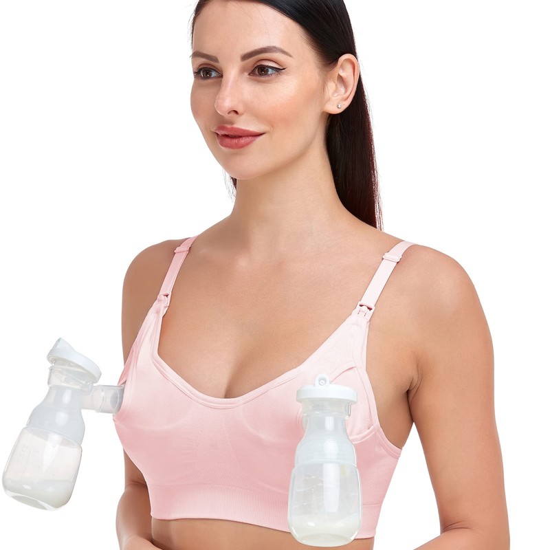 GXXGE Nursing Bra Support Pumping Bra Hands Free All in