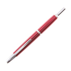 PILOT Vanishing Point Decimo Refillable & Retractable Fountain Pen, Burgundy Barrel with Rhodium Accents, Extra Fine Nib (65334)