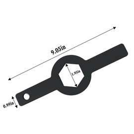 CHNPLUM TB123A Washer Spanner Wrench for GE WX5X1325, WX05X1325, Fit Kenmore/Whirlpool (1-11/16" GE Washer Only) HD Tub Nut Wrench Whirlpool - 2Pcs