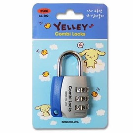 Kombilock CL-302 Locker Combination Lock, Blue / 3-Wheel System 72691 2ea