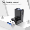 SELIACR USB to USB Angle Adapter (Pack of 4), 3.0USB