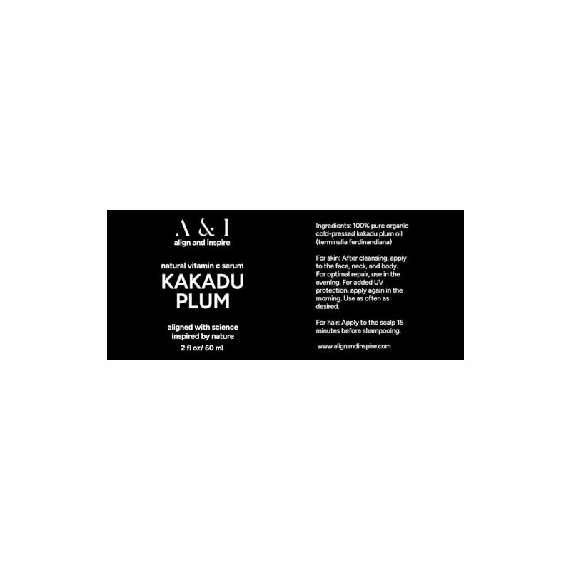Vitamin C Serum, Pure Kakadu Plum Oil 2oz