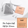 GULICX Golf Gifts for Women Golfers, Silver Plated Golf Dangle
