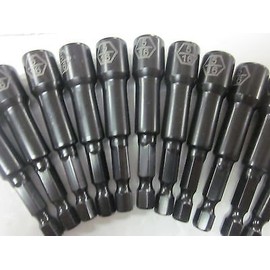 12~2-9/16" IMPACT LASER ETCHED MAGNETIC ~ 5/16" ~ NUTSETTER NUT DRIVER SETTERS