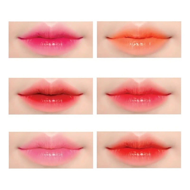 2 Tintas Labial Forma De Paleta Coreanas 12 Piezas