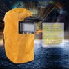 Welding Helmet Mask with Flip Open Lens, Leather Welding Hood