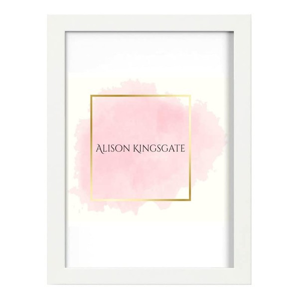 Alison Kingsgate White 40x30cm Frame Picture Frames In Multiple Sizes - 40x30cm White Frames With Safe Perspex Front & Wall Mounting - 30x40cm White Frame - White Photo Frame