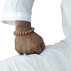 Sandalwood Bracelet 11-mm Beads Elastic String 7.5-8 Inch Unisex Wrist