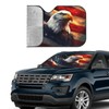 American Flag Car Sun Shade Windshield Sunshade Foldable Front Window