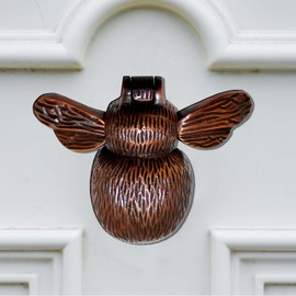 SCEXPORTS Antique Solid Brass Bumblebee Door Knocker for Front Door 4X5X2 INCHES Handmade Delightful Detail Sturdy at Affordable Price. Unique Pear Shape Easy to Install. Symbol of Good Fortune