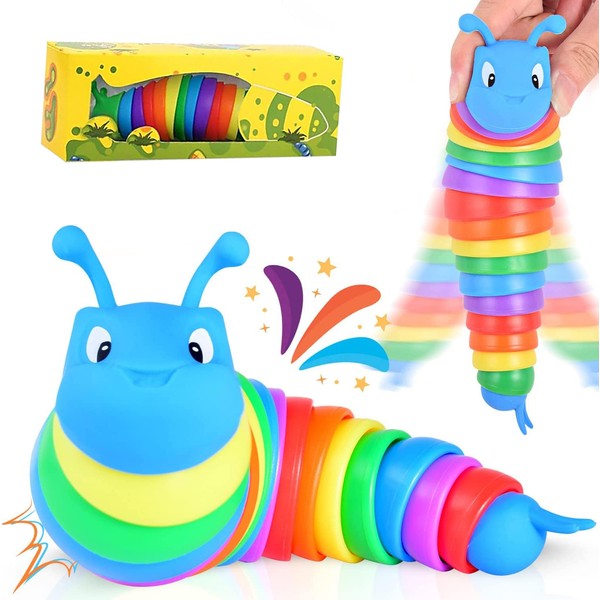 MATSUKUSHI B-B05 Fidget Slug Toy B, Stress Relief, 3D Dimensional,