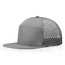 BAOPLAYKIDS Oversize XXL Blank Flatbill Mesh Snapback Cap Light Grey 2XL Flat Bill Hats for Men Big Head