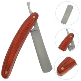 Beaupretty Straight Barber Razor Manual Shaving Tool for Men Foldable Lightweight Handle for Beard Sideburns and Facial Hair Grooming