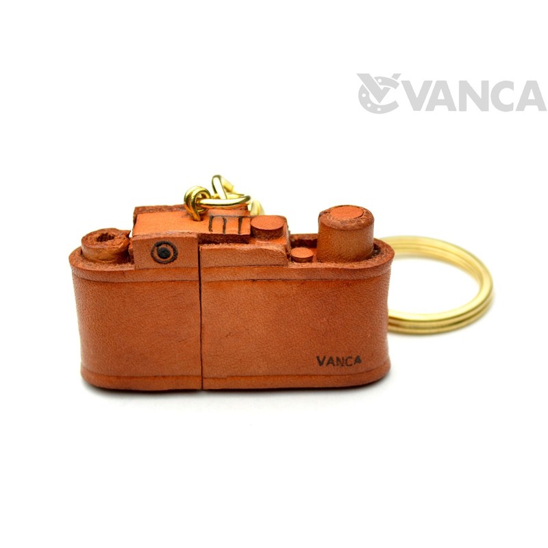 Genuine 3D Leather Leica Camera Leather Keychain(L). Made by skillful