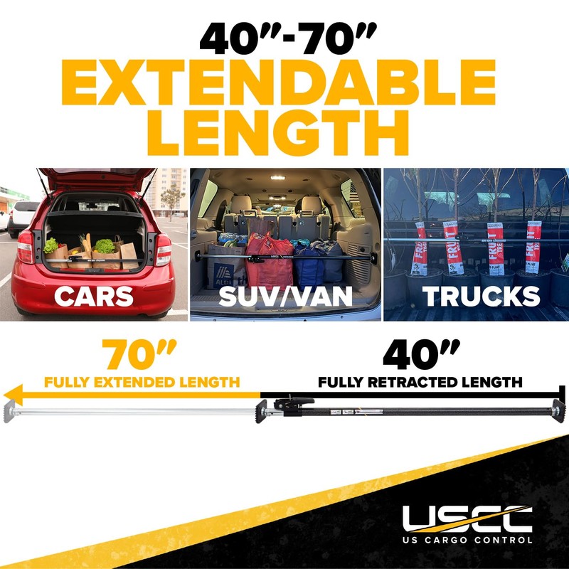 US Cargo Control Ratcheting Cargo Bar for Small Cargo Bar