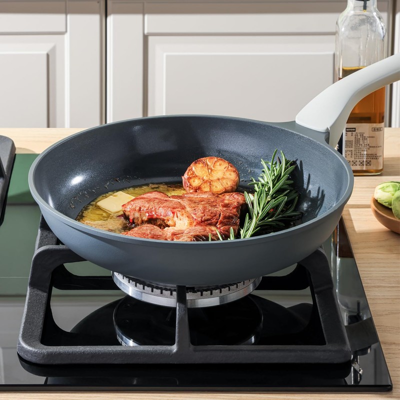 PRICUSIS Nonstick Ceramic Frying Pan Set, Non Toxic Nonstick Pan