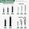 Keadic 67Pcs Flat Head Cotter Pins Assortment Kit Includes Single