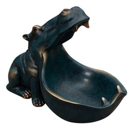 Hippo Key Bowl for Entryway Table - Decorative Tray Unique Home Decor - Decorative Bowl Key Tray - Candy Dish for Office Desk - Decorative Bowls Jewelry Tray - Entry Table Decor Key Holder Bowl Type 2
