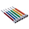 Wiha 70487 6 Piece Color Coded Magnetic Nut Setter Metric