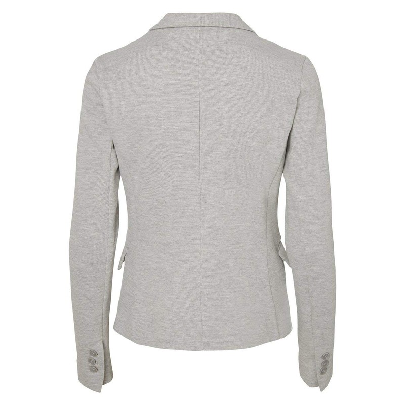 VERO MODA Female Blazer, Single-Breasted, Vmjulia, Light Grey Mix