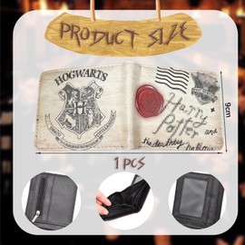 LHYQDM Children's wallet, children's wallet, slim wallet, retro wallet, leather cartoon wallet, coin purse, can store photos, money, ID documents, 11.5 x 9 x 1 cm, yellow, Retro