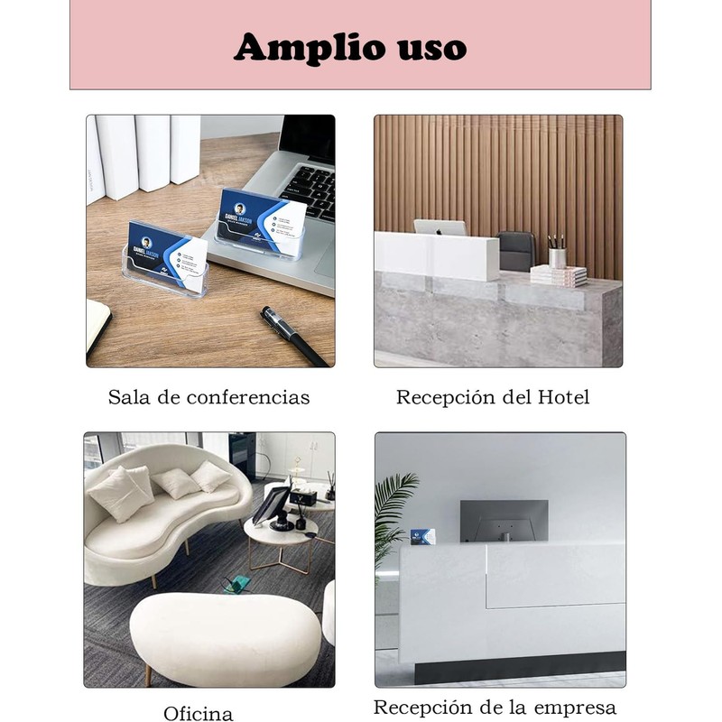 Porta Tarjetas de Presentación, Tarjetero para Tarjetas de Presentación, Soporte