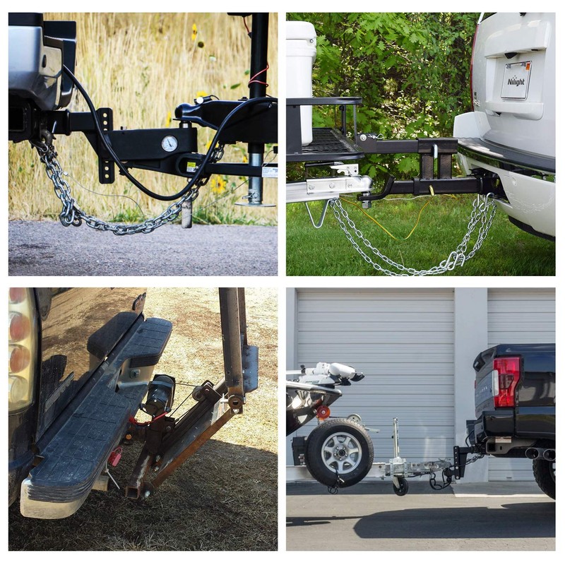 Nilight 2 Inch Rear Trailer Hitch Receiver Class 3 Tow