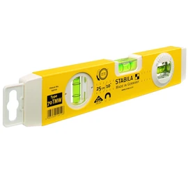 Stabila - 70TMW Torpedo Level 25cm Magnetic Base & Rotatable Angle Vial.