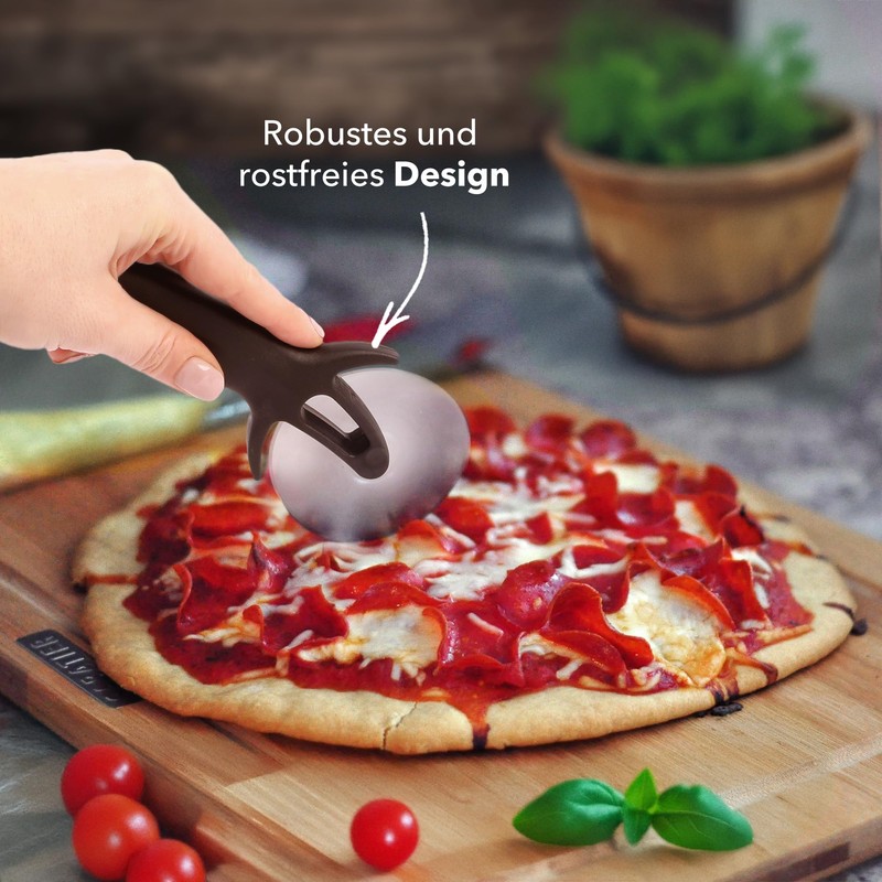 MiCasa SuCasa Pizza Roller 7.5 cm Diameter - Sharp Stainless