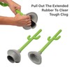 ALLOBUB Cactus Toilet Plunger and Brush Set for Bathroom Cleaning
