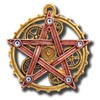 Anne Stokes Penta Meridia Steampunk Pentagram Cogs Pendant Necklace