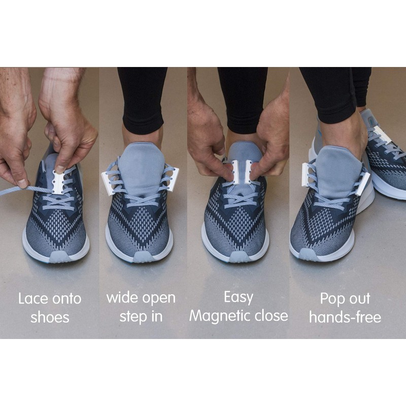 ZUBITS Magnetic Lacing Solution, No Tie Easy Long-Lasting Shoelace Magnets