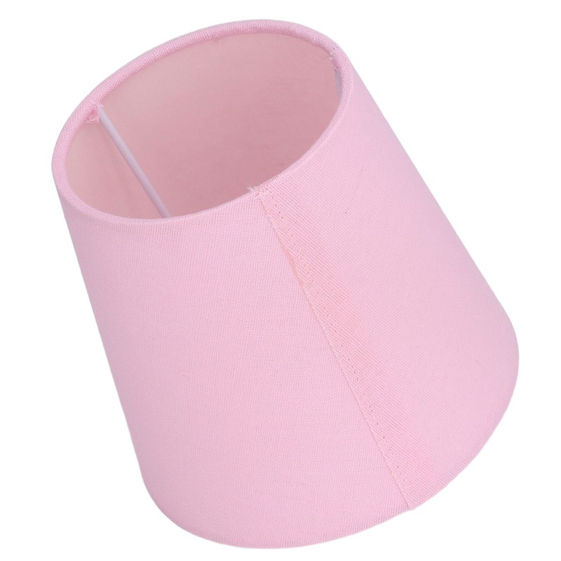 3PCS E14 Lampshade Fabric Ceiling Lamp Shade Exquisite Pink Wall